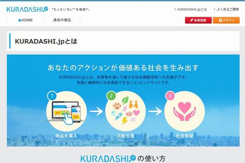 KURADASHI.jp website.