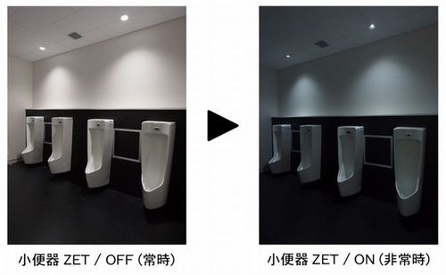 写真：停電時でも使用可能なトイレ