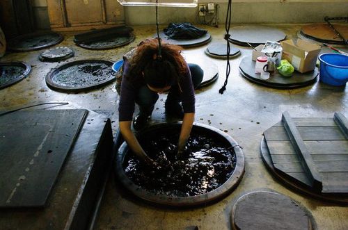 Photo: Indigo Dye Factory at Morioka Hand-made Factory