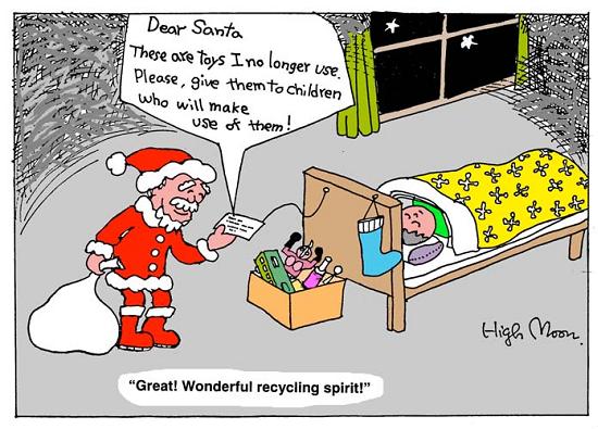 JFS/Great! Wonderful recycling spirit!