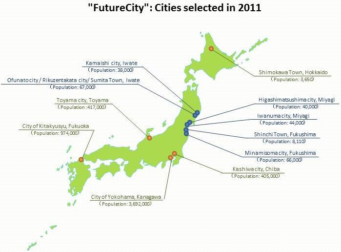 Afbeeldingsresultaat voor selected regions for the future environmental city concept japan