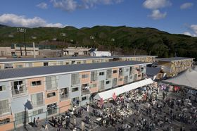 写真: Container Temporary Housing, 2011, Onagawa, Miyagi, Japan 