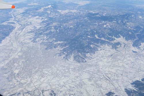 写真：山梨県甲府盆地