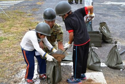 写真：防災訓練